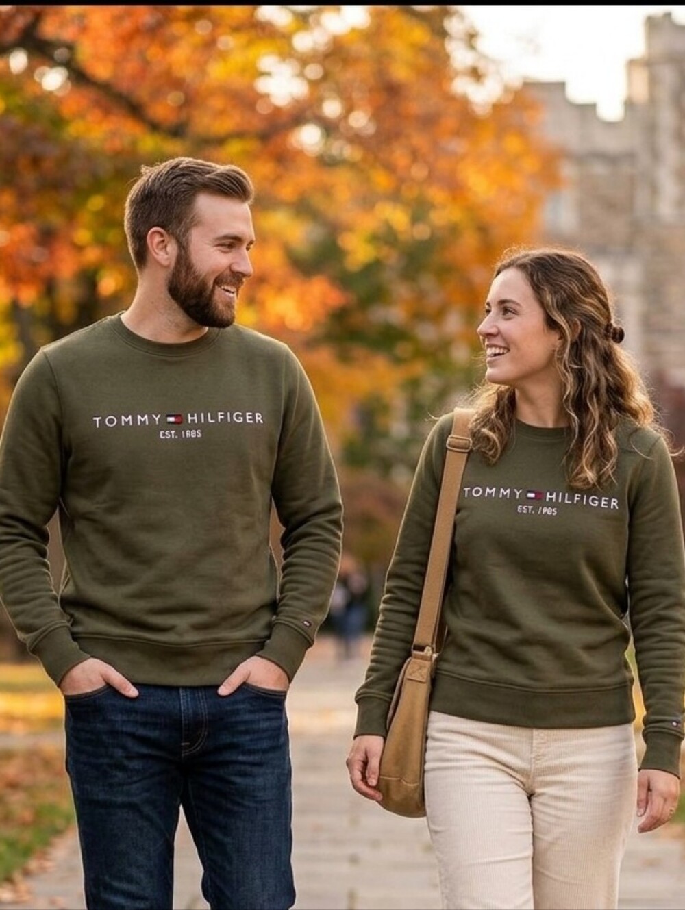 Tommy Hilfiger Olove Green Crewneck Sweater
